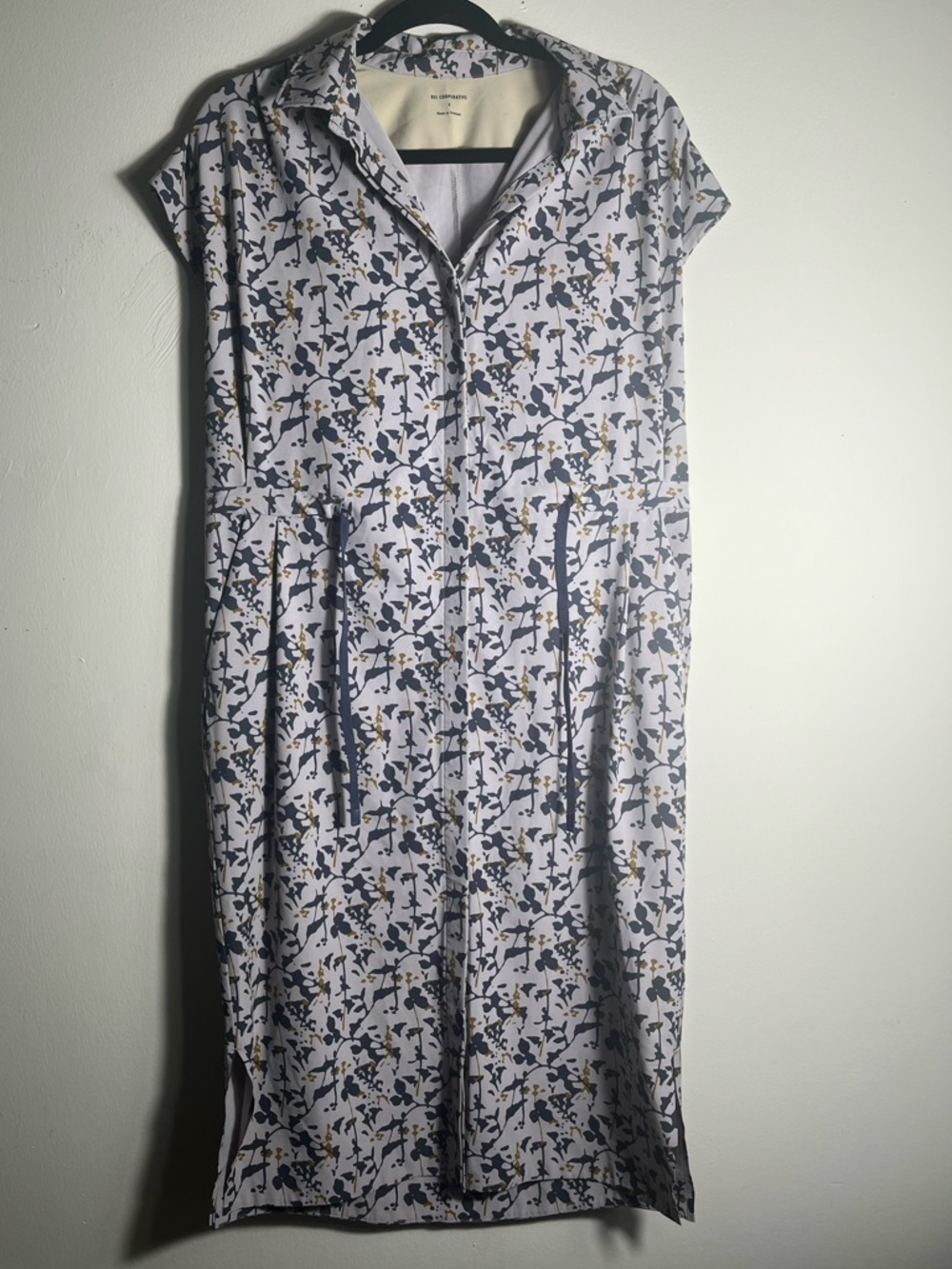 REI Co Op Shirt Dress Womens Small Button Front Outdoor Casual Travel Tunic